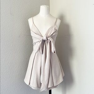 White Fox Beige Romper